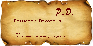Potucsek Dorottya névjegykártya