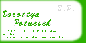 dorottya potucsek business card